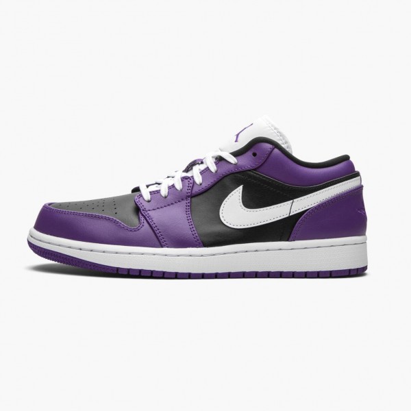 Damen/Herren Air Jordan 1 Retro Low Court Lila 553558-501 Turnschuhe