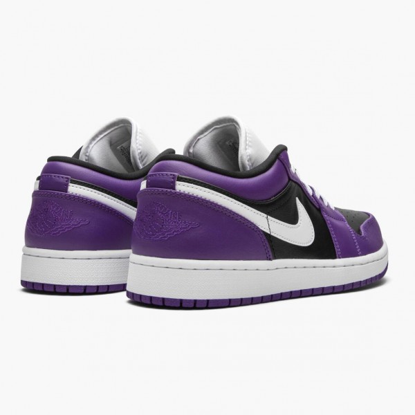 Damen/Herren Air Jordan 1 Retro Low Court Lila 553558-501 Turnschuhe