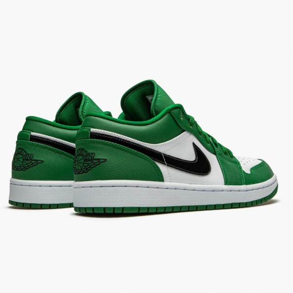 Damen/Herren Air Jordan 1 Retro Low Pine Grün 553558-301 Turnschuhe