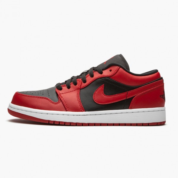 Damen/Herren Air Jordan 1 Retro Low Reverse Bred 553558-606 Turnschuhe