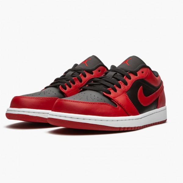 Damen/Herren Air Jordan 1 Retro Low Reverse Bred 553558-606 Turnschuhe