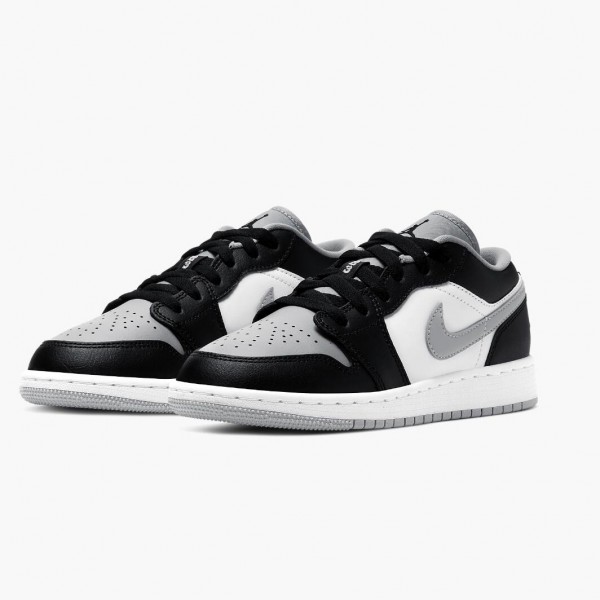 Damen/Herren Air Jordan 1 Retro Low Smoke Grey 553560-039 Turnschuhe