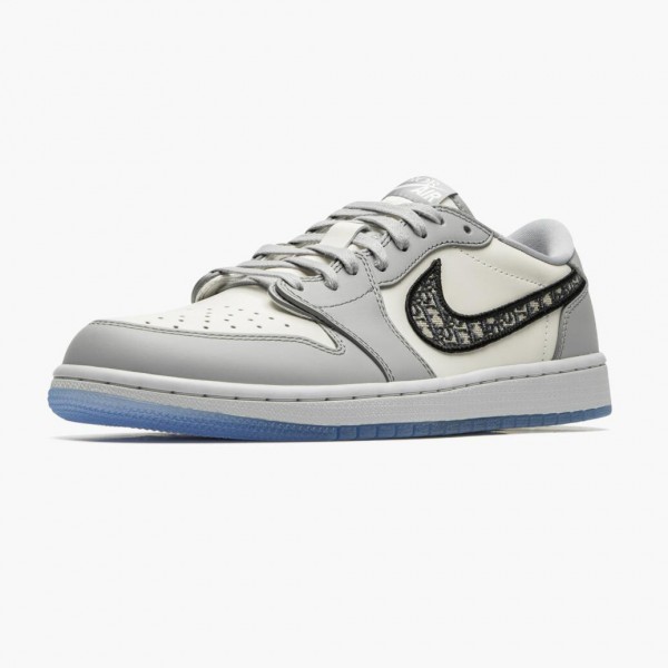 Damen/Herren Air Jordan 1 Retro Low Wolf Grey Sail Photoson Dust CN8608-002 Turnschuhe