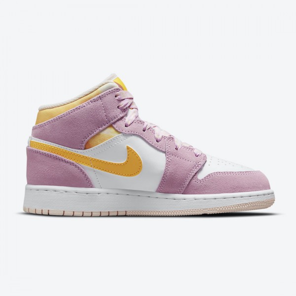 Damen Air Jordan 1 Mid SE GS Arctic Rosa DC9517-600 Turnschuhe