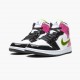 Herren Air Jordan 1 Mid Weiß Schwarz Cyber Rosa CZ9834-100 Turnschuhe