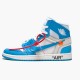 Damen/Herren Air Jordan 1 Retro High Off-Weiß University Blau AQ0818-148 Turnschuhe