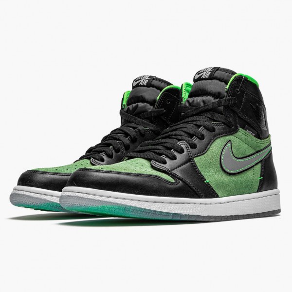 Damen/Herren Air Jordan 1 Retro High Zoom Zen Grün CK6637-002 Turnschuhe