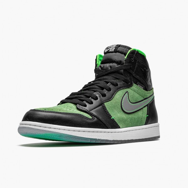 Damen/Herren Air Jordan 1 Retro High Zoom Zen Grün CK6637-002 Turnschuhe