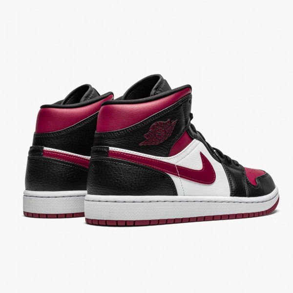 Herren Air Jordan 1 Mid Bred Toe 554724-066 Turnschuhe