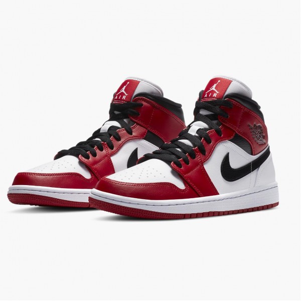 Damen/Herren Air Jordan 1 Mid Chicago 2020 554724-173 Turnschuhe