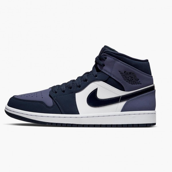 Damen/Herren Air Jordan 1 Mid Sanded Lila 554724-445 Turnschuhe