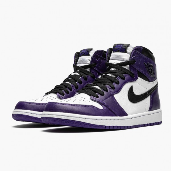 Herren Air Jordan 1 Retro High OG Court Lila 555088-500 Turnschuhe