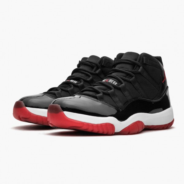 Herren Air Jordan 11 Retro Bred 378037-010 Turnschuhe