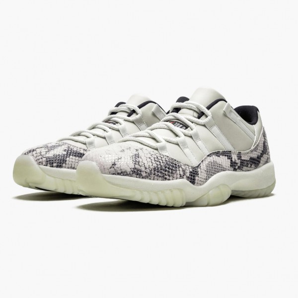 Damen/Herren Air Jordan 11 Retro Low Snake Light Bone CD6846-002 Turnschuhe