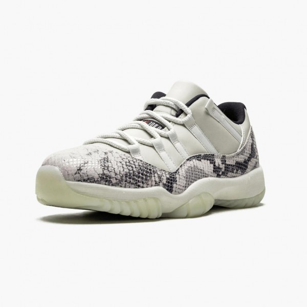 Damen/Herren Air Jordan 11 Retro Low Snake Light Bone CD6846-002 Turnschuhe