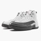 Herren Air Jordan 12 Retro Weiß Dark Grey 130690-160 Turnschuhe