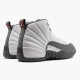 Herren Air Jordan 12 Retro Weiß Dark Grey 130690-160 Turnschuhe