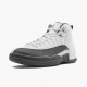 Herren Air Jordan 12 Retro Weiß Dark Grey 130690-160 Turnschuhe