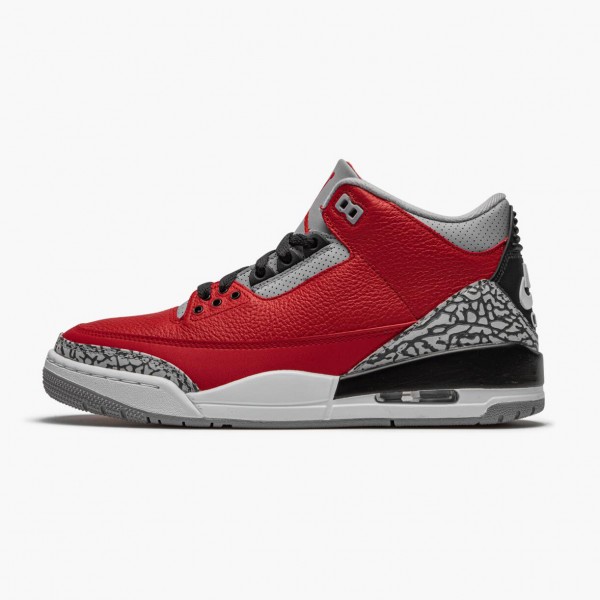 Herren Air Jordan 3 Retro Fire Rot Cement CU2277-600 Turnschuhe