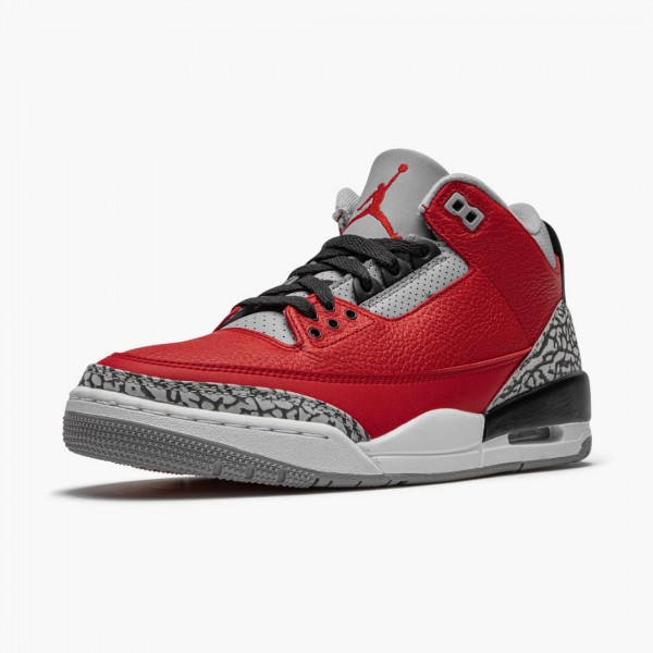 Herren Air Jordan 3 Retro Fire Rot Cement CU2277-600 Turnschuhe