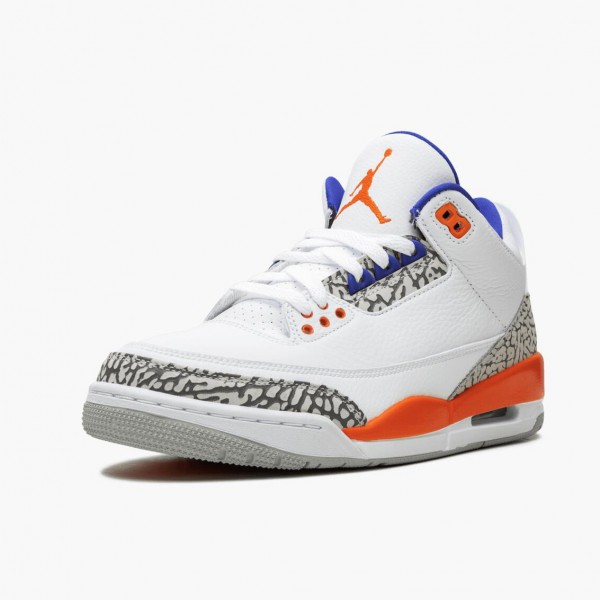 Damen/Herren Air Jordan 3 Retro Knicks 136064-148 Turnschuhe