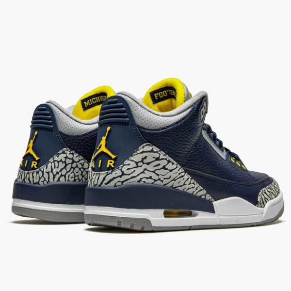 Herren Air Jordan 3 Retro Michigan AJ3-820064 Turnschuhe