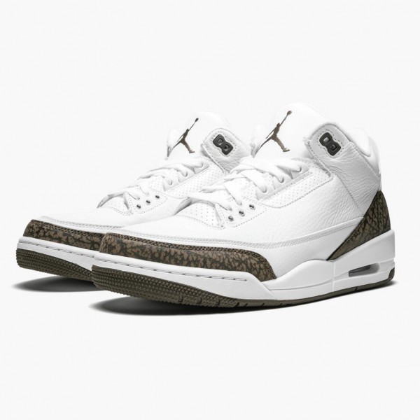 Damen/Herren Air Jordan 3 Retro Mocha 136064-122 Turnschuhe