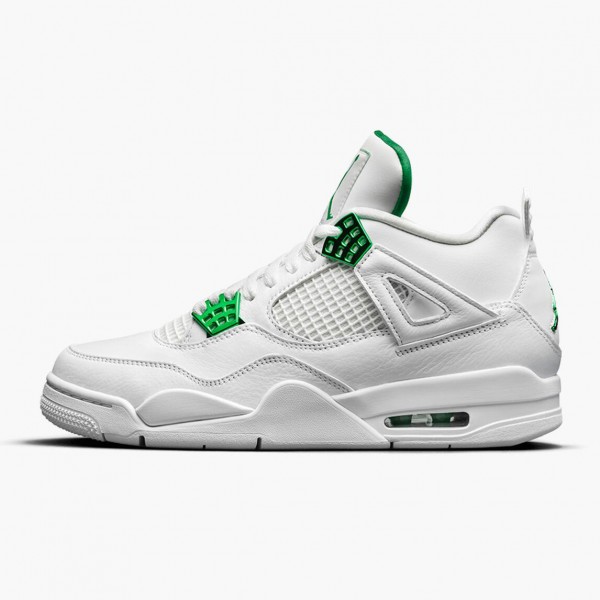 Damen/Herren Air Jordan 4 Retro Metallic Grün CT8527-113 Turnschuhe