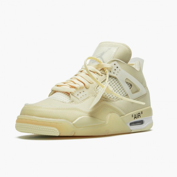 Damen/Herren Air Jordan 4 Retro Off-Weiß Sail CV9388-100 Turnschuhe