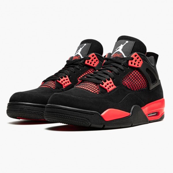 Damen/Herren Air Jordan 4 Retro Rot Thunder CT8527-016 Turnschuhe