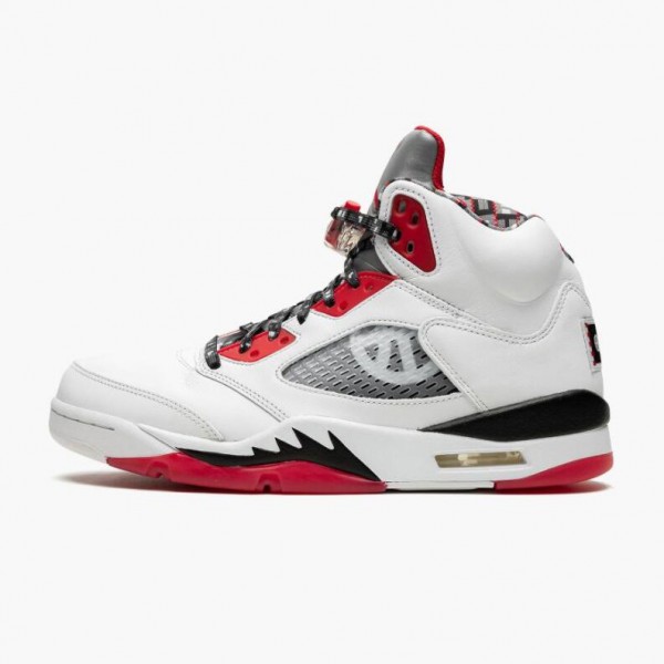 Damen/Herren Air Jordan 5 Retro Quai 54 2021 DJ7903-106 Turnschuhe