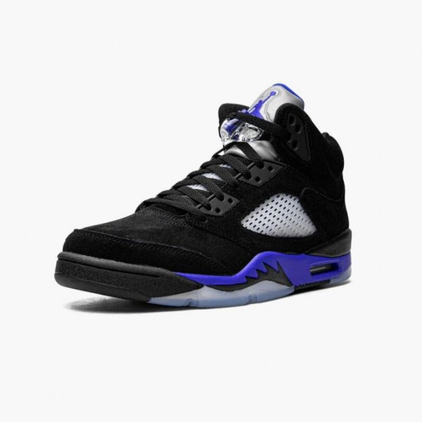 Damen/Herren Air Jordan 5 Retro Racer Blau With Schwarz Blau CT4838-004 Turnschuhe