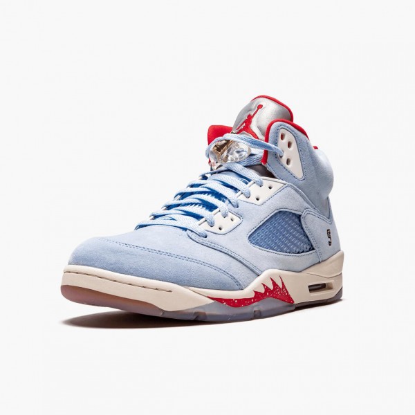 Damen/Herren Air Jordan 5 Retro Trophy Room Ice Blau CI1899-400 Turnschuhe