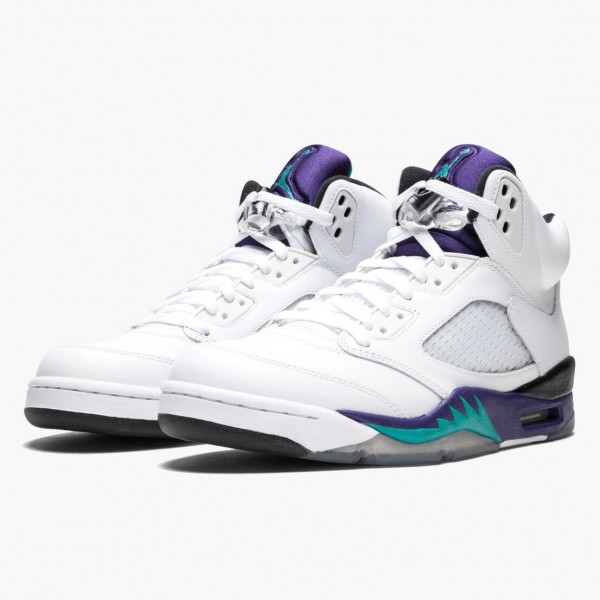 Herren Air Jordan 5 Retro Grape 136027-108 Turnschuhe