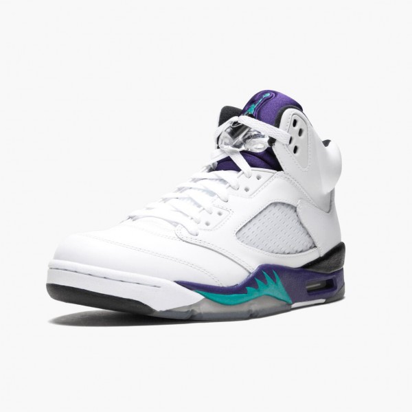 Herren Air Jordan 5 Retro Grape 136027-108 Turnschuhe