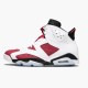 Damen/Herren Air Jordan 6 Retro Carmine 384664-160 Turnschuhe