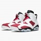 Damen/Herren Air Jordan 6 Retro Carmine 384664-160 Turnschuhe