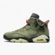 Damen/Herren Travis Scott x Air Jordan 6 Retro Olive CN1084-200 Turnschuhe