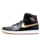 Nike Air Jordan 1 Retro High "Black Metallic Gold" 2013 Herren AJ1 Sneakers 555088-019