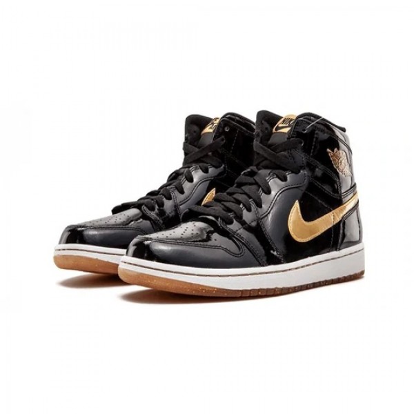 Nike Air Jordan 1 Retro High "Black Metallic Gold" 2013 Herren AJ1 Sneakers 555088-019