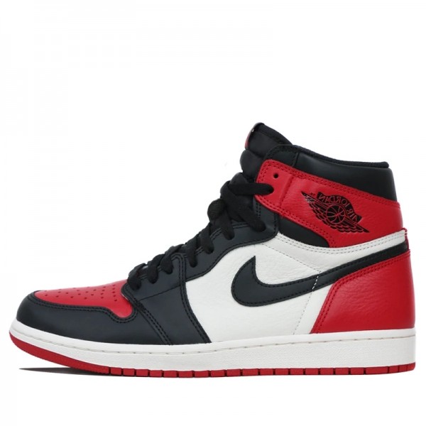 Nike Air Jordan 1 Retro High "Bred Toe" Damen/Herren AJ1 Sneakers 555088-610