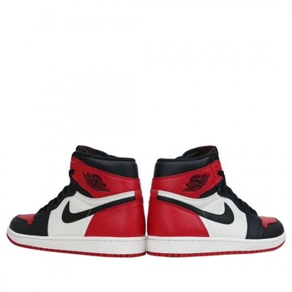 Nike Air Jordan 1 Retro High "Bred Toe" Damen/Herren AJ1 Sneakers 555088-610