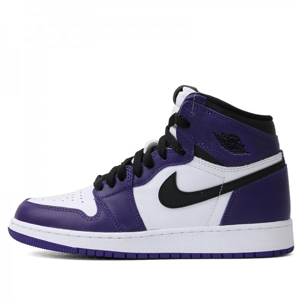 Nike Air Jordan 1 Retro High "Court Purple White" Damen/Herren AJ1 Sneakers 575441-500