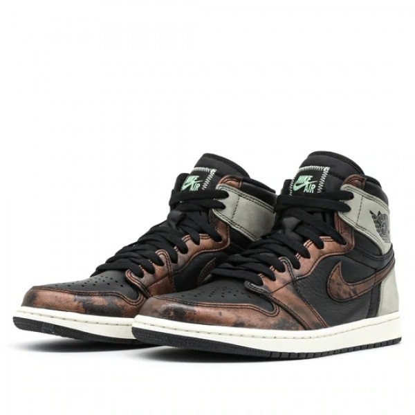 Nike Air Jordan 1 Retro High "Light Army Rust Shadow Patina" Damen/Herren AJ1 Sneakers 555088-033