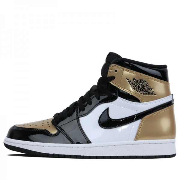 Nike Air Jordan 1 Retro High NRG "Patent Gold Toe" Damen/Herren AJ1 Sneakers 861428-007