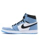 Nike Air Jordan 1 Retro High "White University Blue Black" Damen/Herren AJ1 Sneakers 555088-134