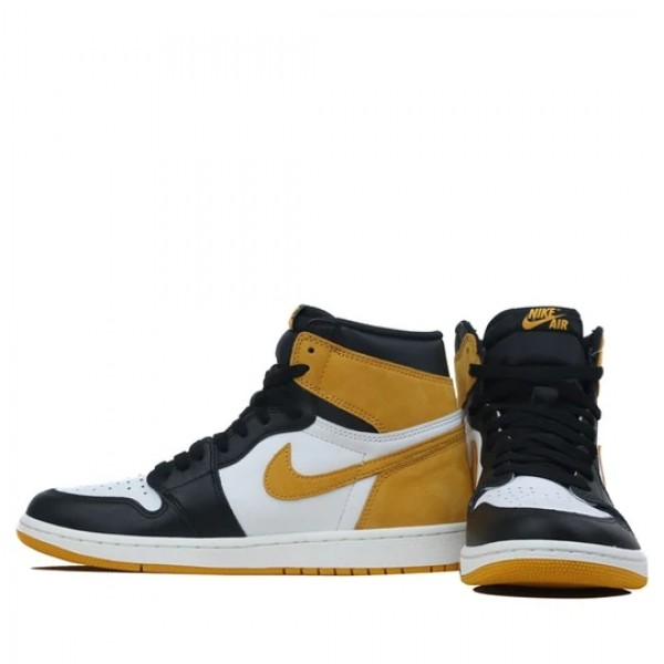 Nike Air Jordan 1 Retro High "Yellow Ochre" Herren/Damen AJ1 Sneakers 555088-109