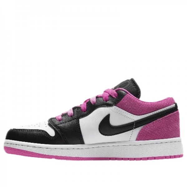 Nike Air Jordan 1 Low "Black Active Fuchsia" Damen/Herren AJ1 Sneakers CT1564-005