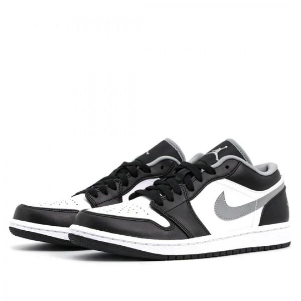 Nike Air Jordan 1 Low "Black White Grey" Damen/Herren AJ1 Sneakers 553558-040