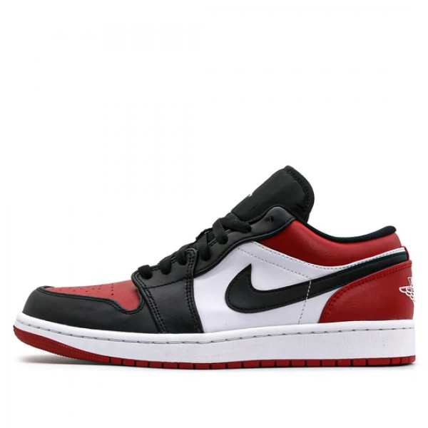 Nike Air Jordan 1 Low "Bred Toe" Herren/Damen AJ1 Sneakers 553558-612